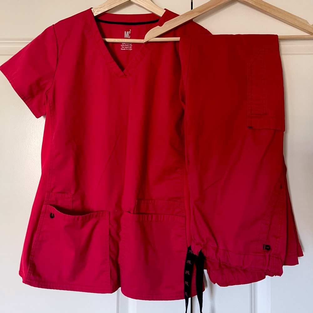 MC2 Scrubs Set Red S